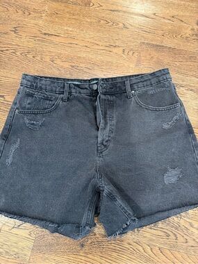 Women’s Wild Fable Black Distressed Denim Shorts size 14